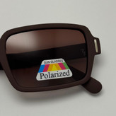 عینک آفتابی پلاریزه ریبن مستطیلی قهوه ای کد rayban RB 2201