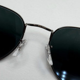 عینک ریبن هگزونال شیشه سنگ فریم نوک مدادی عدسی مشکی به همراه پک کامل ریبن کد Rayban RB 3548
