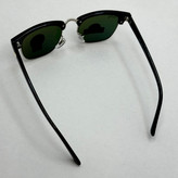 عینک آفتابی کلاب مستر ریبن reyban شیشه سنگ آنتی رفلکس سبز فریم نقره ای به همراه پک کامل اورجینال RB 3016