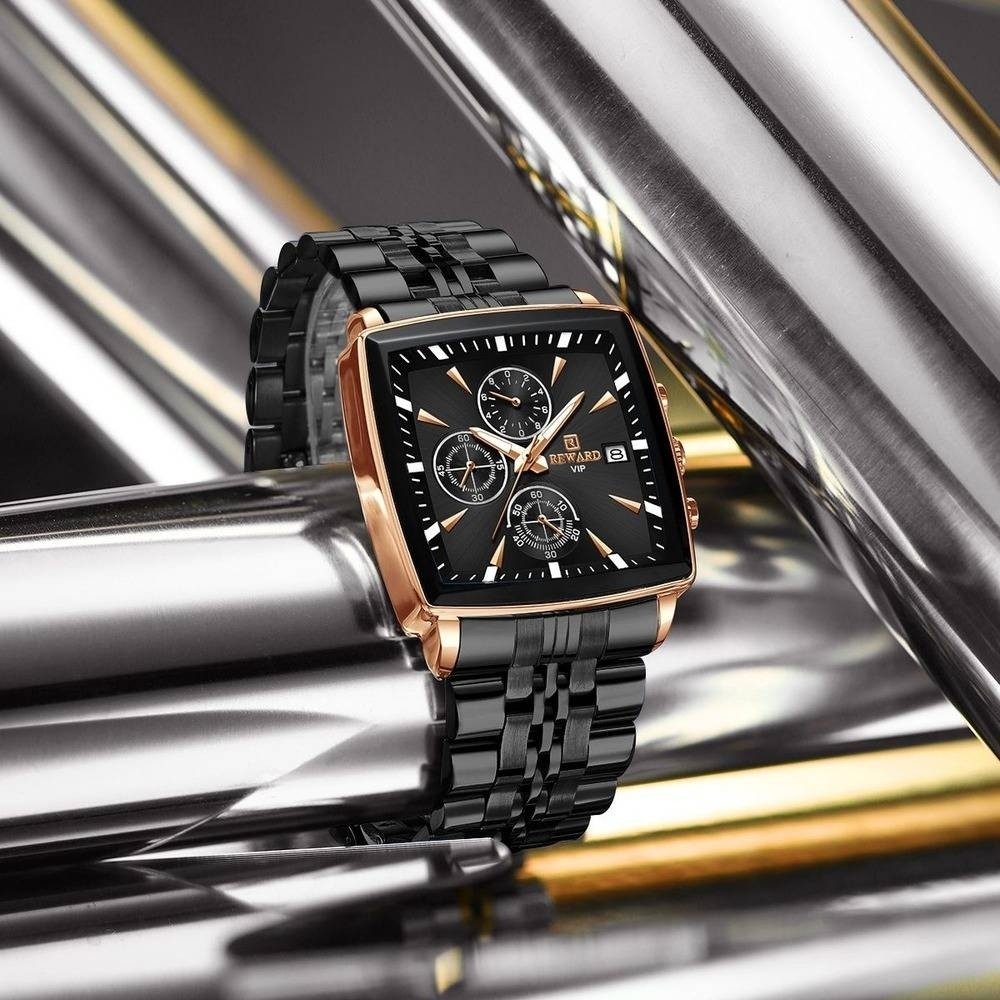 ساعت مچی مردانه ریوارد reward اورجینال بند مشکی