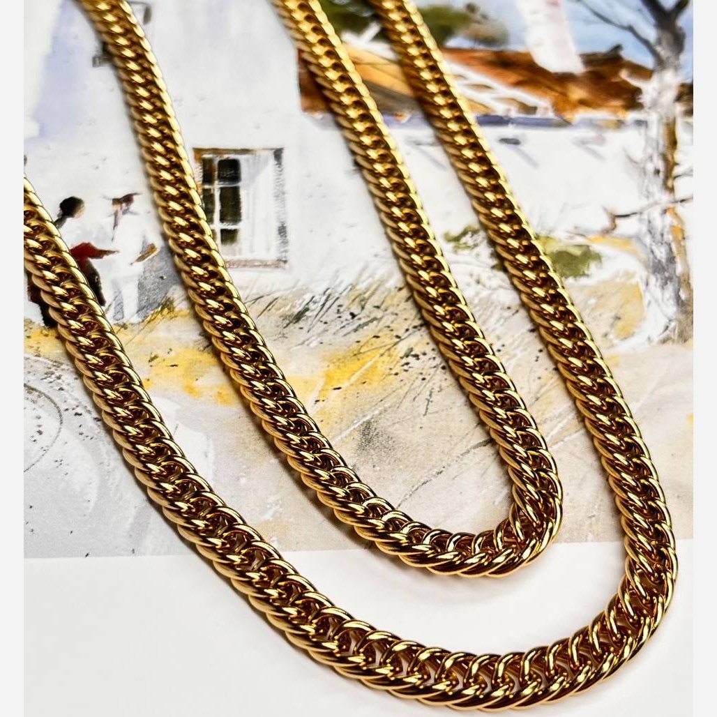 گردنبند مردانه طرح کارتیه Cartier جنس استیل عیار 316 رنگ ثابت کد ztk (پس کرایه)