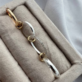 انگشتر آبکاری نقره زنانه طرح چهار انگشتی رنگ ثابت کد tj (پس کرایه)
