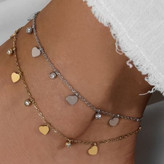 پابند استیل زنانه طرح قلب و کلید تنوع طرح رنگ ثابت کد mp (پس کرایه)