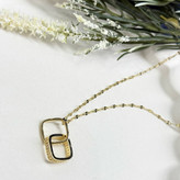 گردنبند و آویز پلاک زنجیر استیل زنانه طرح VE نگین تنوع طرح رنگ ثابت کد sm (پس کرایه)