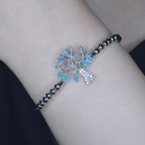 دستبند زنانه طرح مدل آسانسوری و مرواریدی گوی طرح درخت زندگی دور نگین تنوع طرح رنگ ثابت کد vn