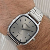 ساعت مچی مردانه کاسیو Casio old money تقویم دار بدنه تمام استیل رنگ ثابت کد mp