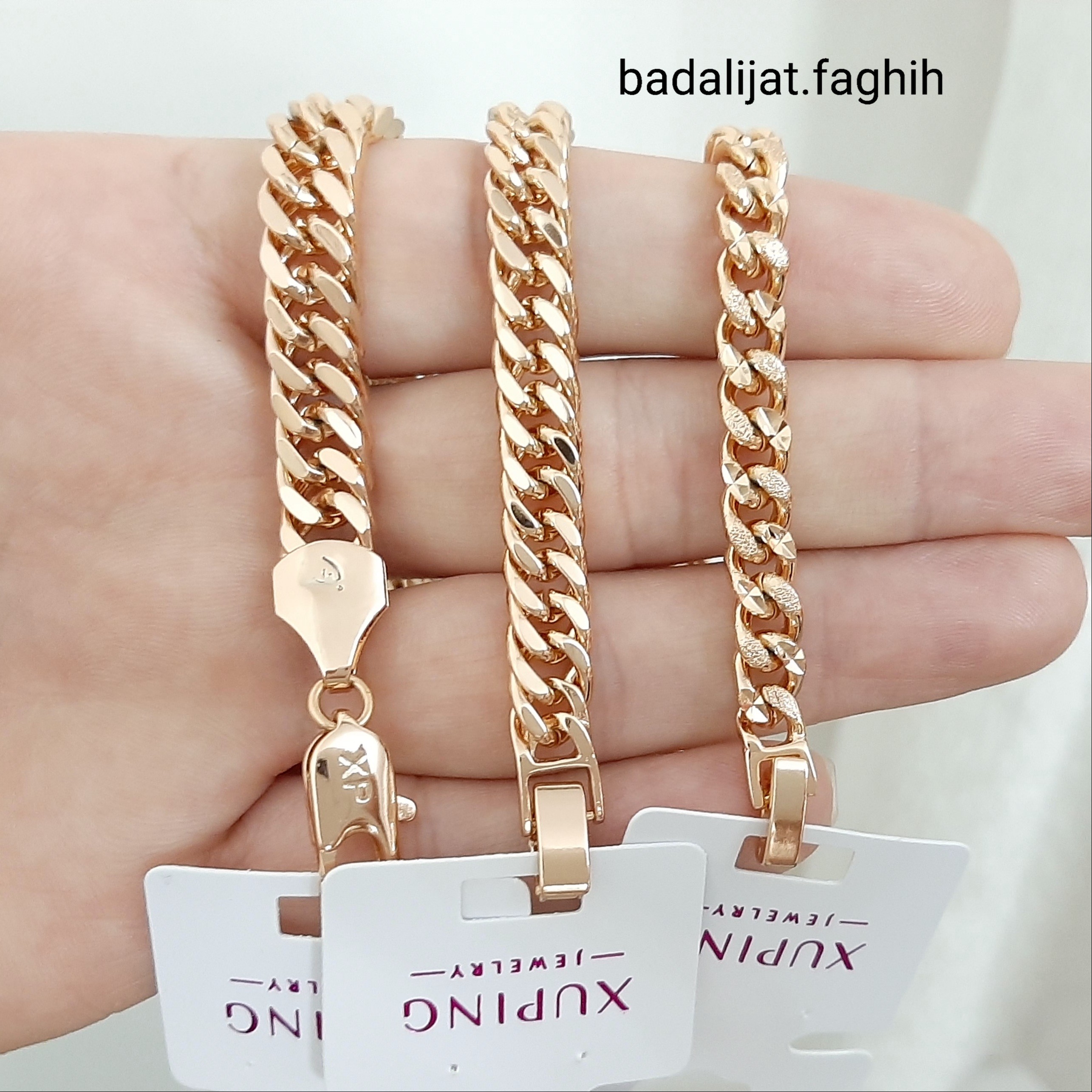دستبند ژوپینگ کارتیر 3 مدل فوق العاده شیکو مجلسی با آبکاری طلا و کاملا رنگ ثابت