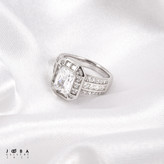 انگشتر جواهری نقره ای برند ژوپینگ 1011121669