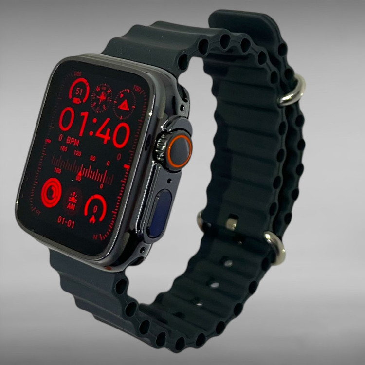 ساعت هوشمند میکروویر مدل Ulta3 Mini پشتیبانی از زبان فارسی کنترل موسیقی محافظ ضد ضربه بند سیلیکونی