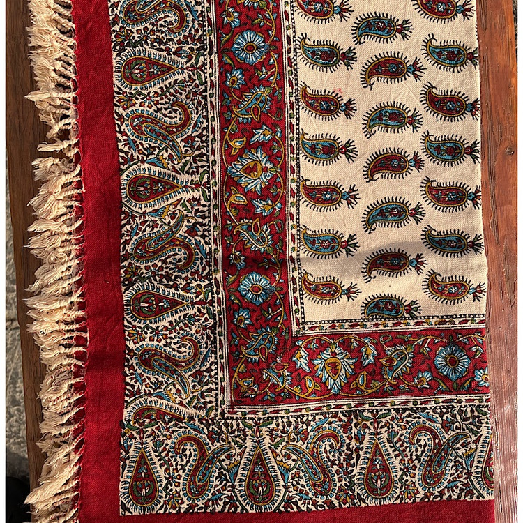 رومیزی قلمکار 4 نفره طرح ناروَن کیفیت اعلا