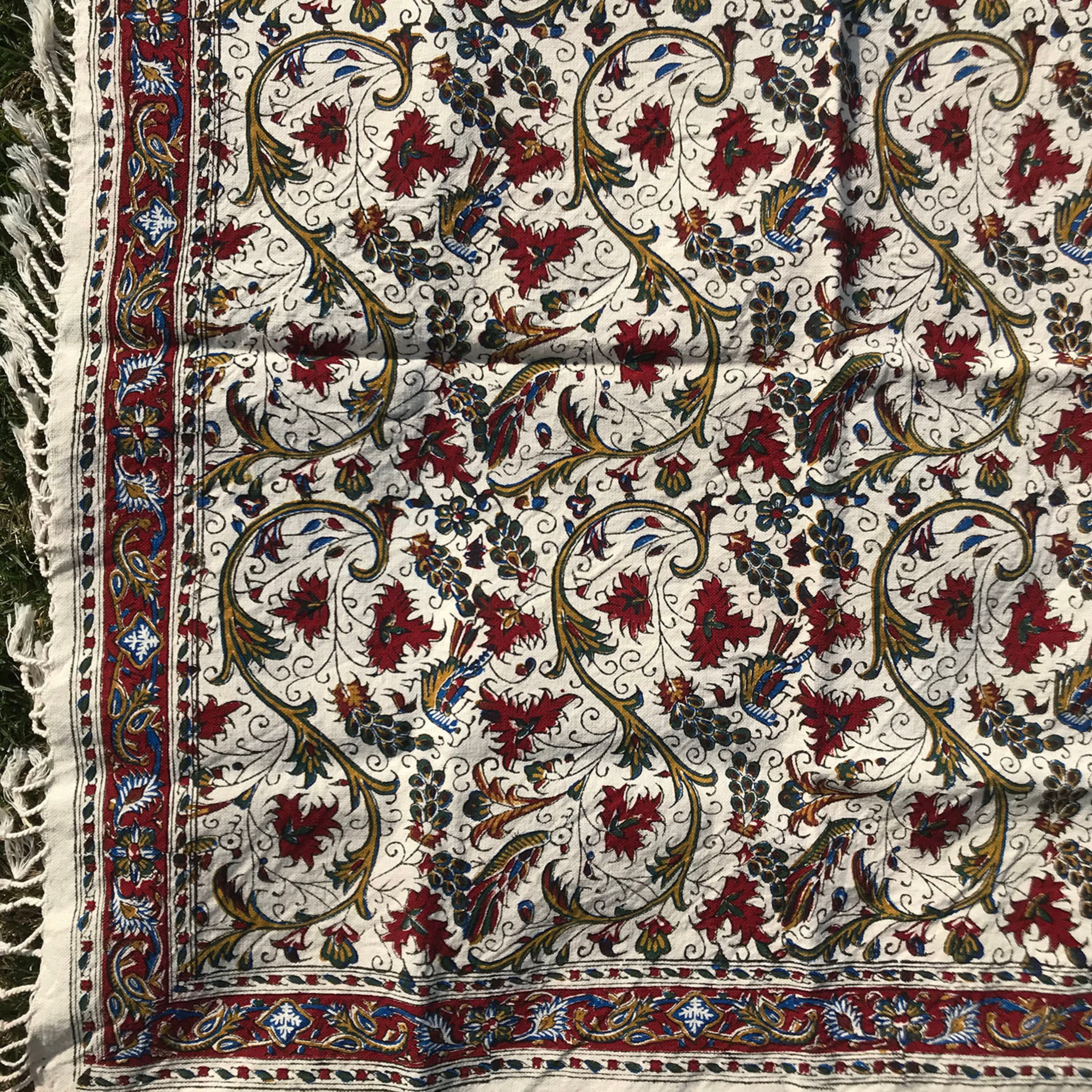 رومیزی قلمکار طرح انگوری اعلا