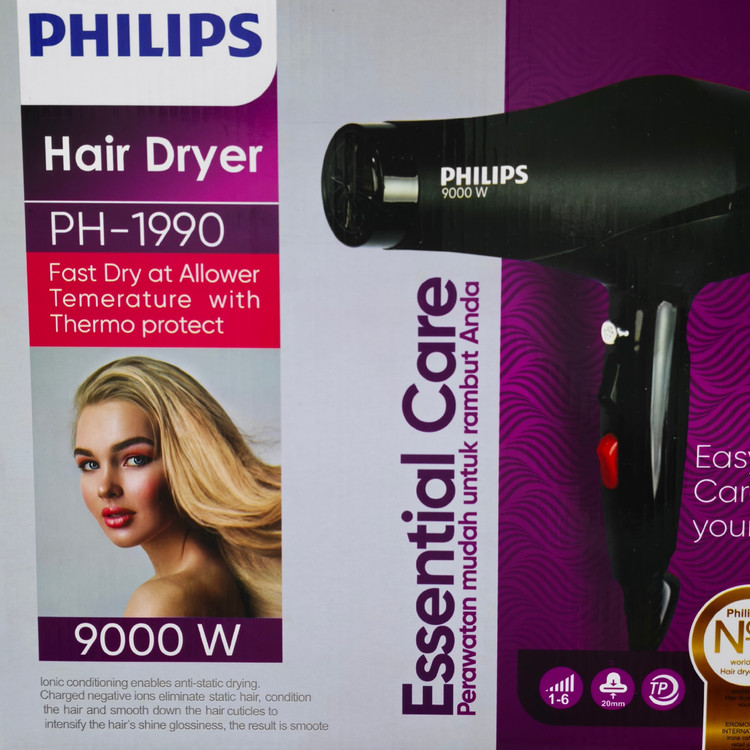 سشوار فیلیپس هلند (9000w) (ارسال رایگان) (موتور سنگین) PH-1990