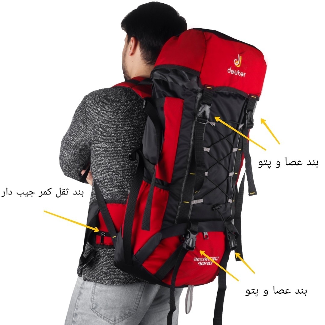 کوله پشتی کوهنوردی 60 لیتری مدل rzz-dtr pro 1