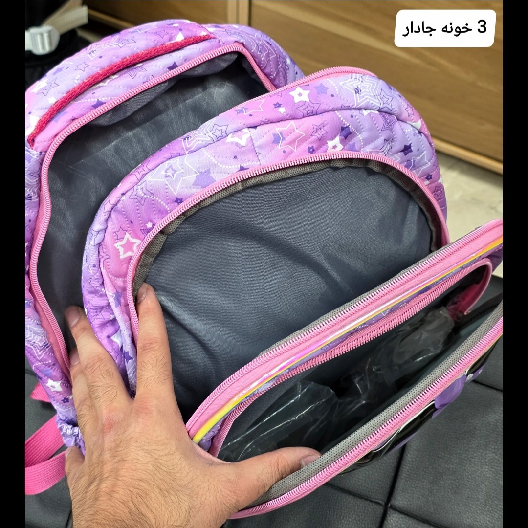 کوله ابتدایی دخترانه عکسدار کد 4420