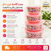 ست کاسه درب دار/4 عددی/ ارسال فوری/اقساطی