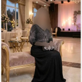 ماکسی مجلسی بیگ سایز کرپ لمه رنگ مشکی