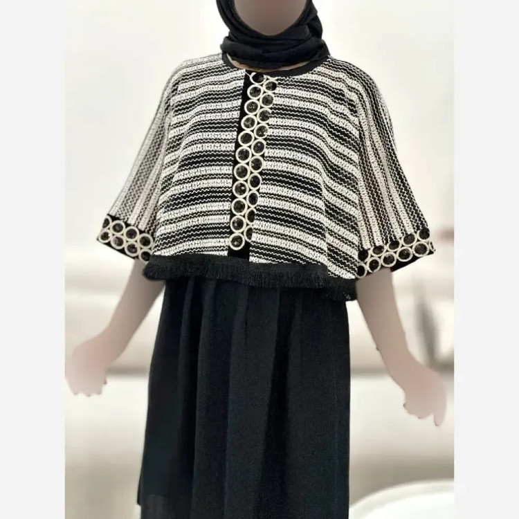 ست دو تکه زنانه مدل نیوشا رویه قلاب بافی و زیره الیزه فری سایز