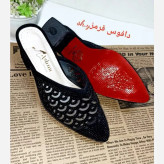 کفش مجلسی زنانه نگین کوب مدل تارا پاشنه 5 سانت با زیره دافوس