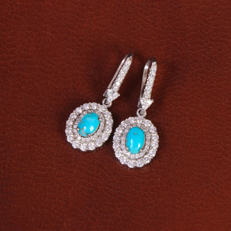 گوشواره فیروزه زنانه کد 34337