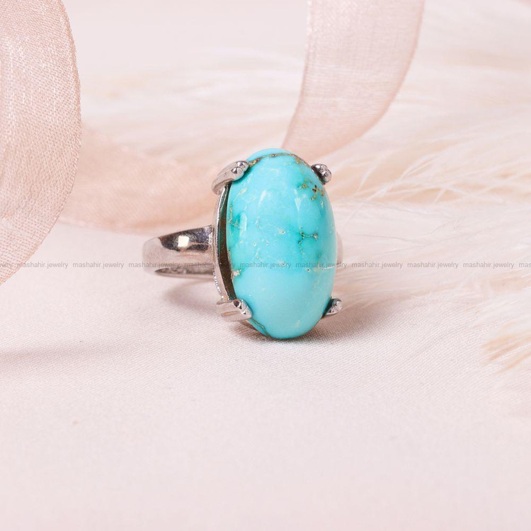 انگشتر فیروزه شجری زنانه کد 8657