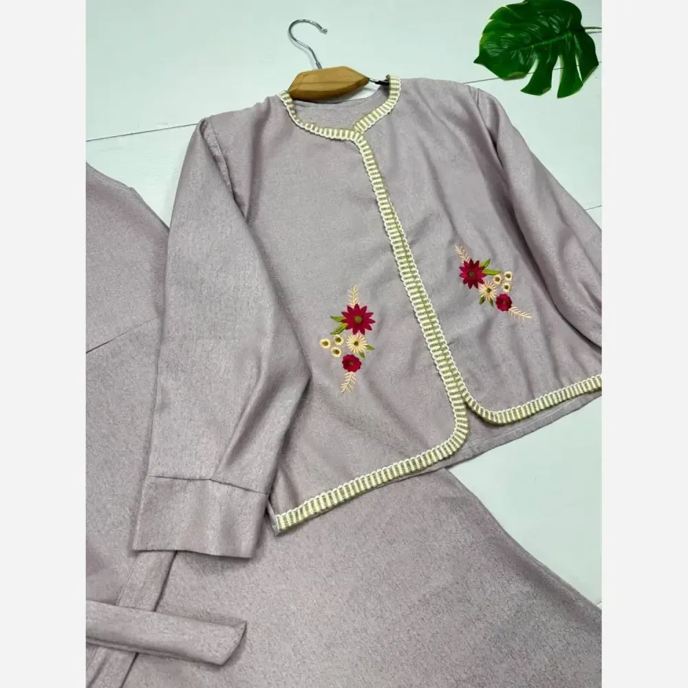 کت و سارافن همتا جنس اطلس شاین دار فری سایز
