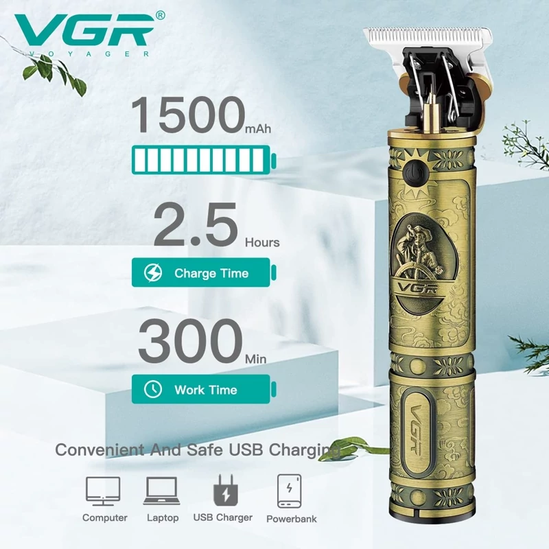 ماشین اصلاح و ریش تراش وی جی آر اصل داری هولوگرام با 18ماه گارنتی مدل085 مدل 1