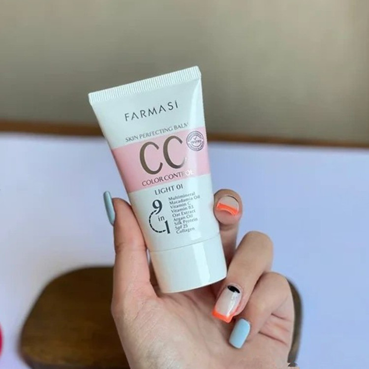کرم فارماسی ضدآفتاب کرمپودر farmasi cc spf25 اصل