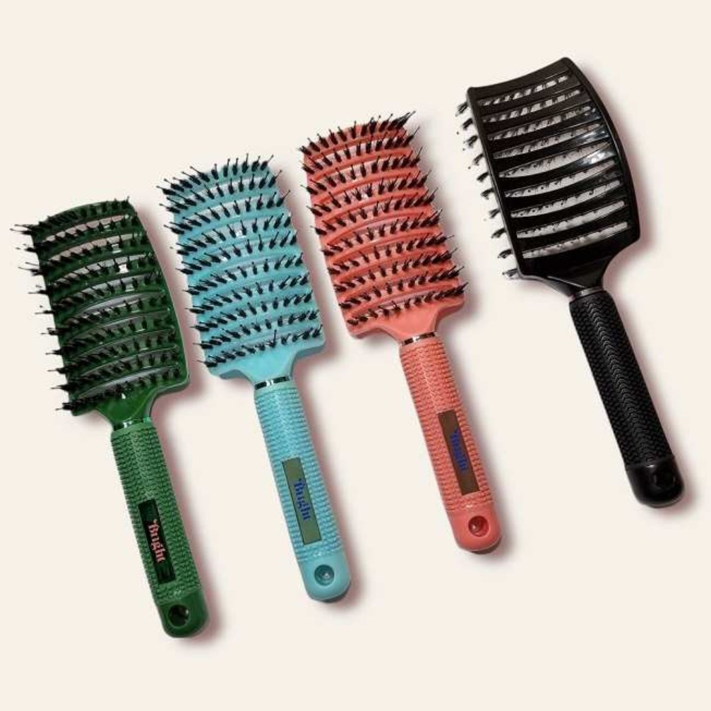 برس اکستنشن موی سر bright اورجینال بورس موی اکسنشن موهای گره دار وزدار ضدآب نشکن ضد حرارت شانه اکسشن برس گره بازکن