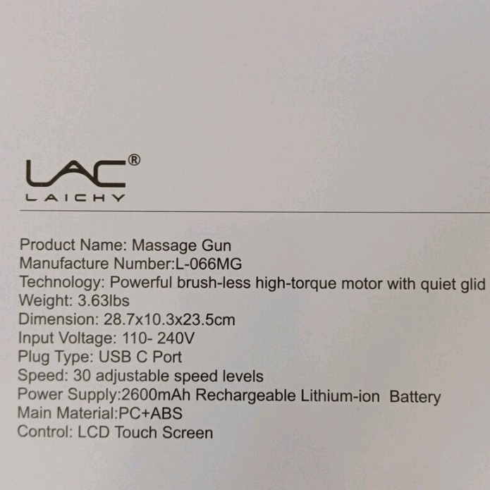 ماساژور حرفه ای LAC مدل 066GM
