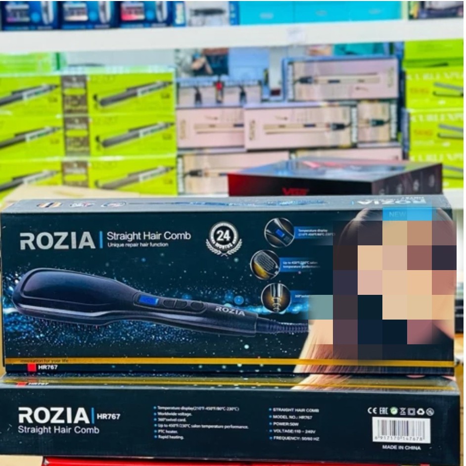 برس حرارتی روزیا دیجیتالی مدل HR767 اورجینال صافی شلاقی مو