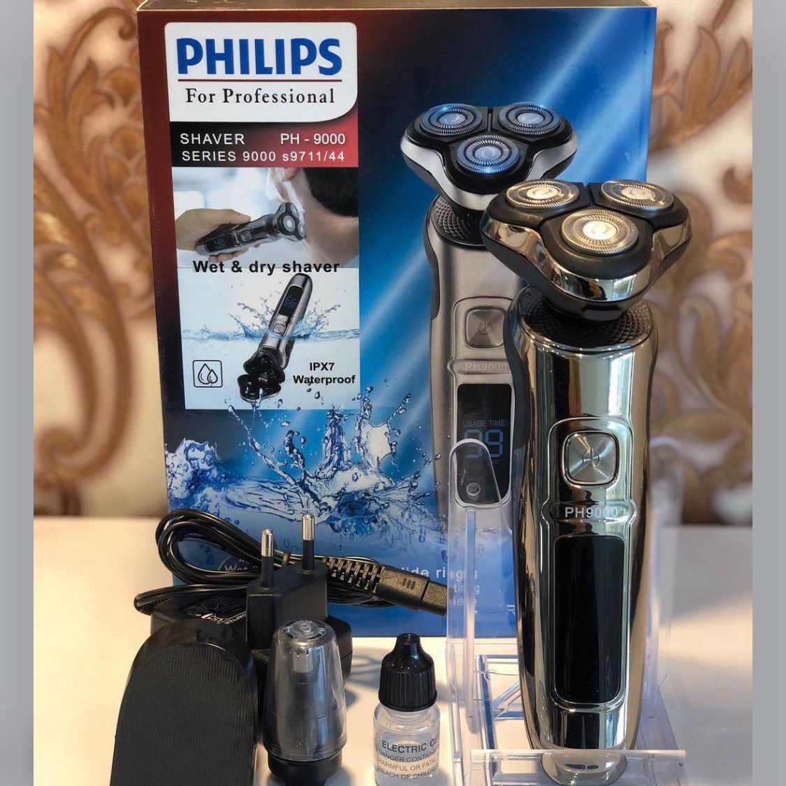 ریش تراش 3 تیغه فیلیپس هلند کد S9711 سری PHILIPS PH-900