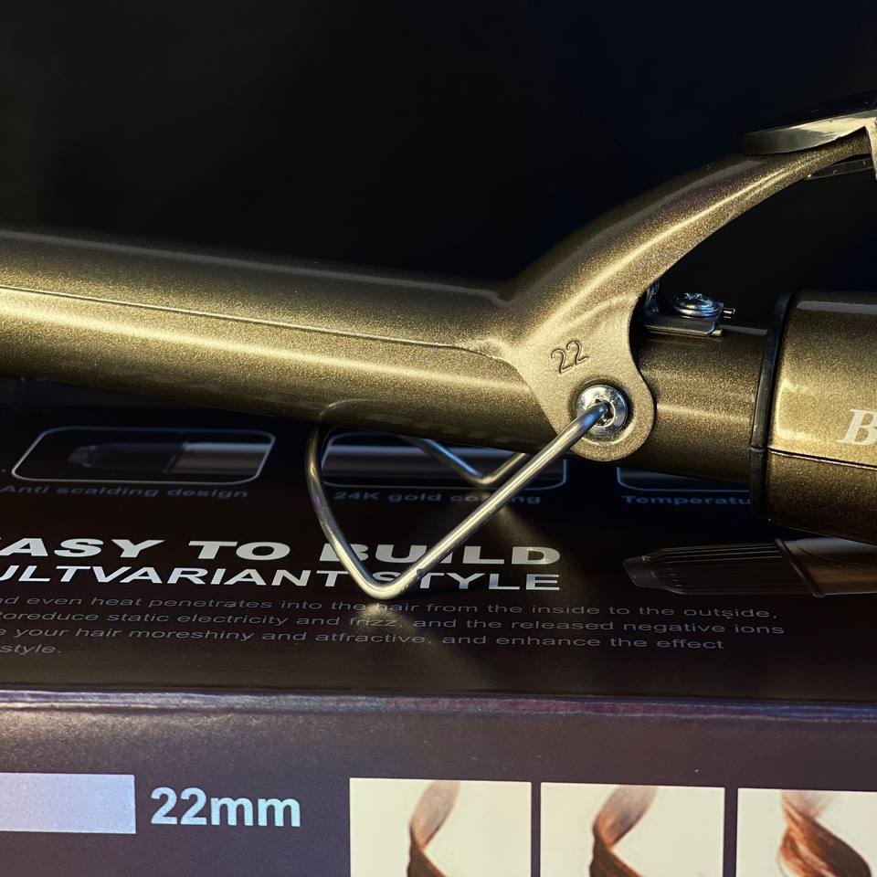 بابلیس سایز 22 بابی ورس با 980 درجه فارنهایت مخصوص استفاده سالن و استفاده شخصی دارای لوله تتانیوم سیم چرخشی 360درجه