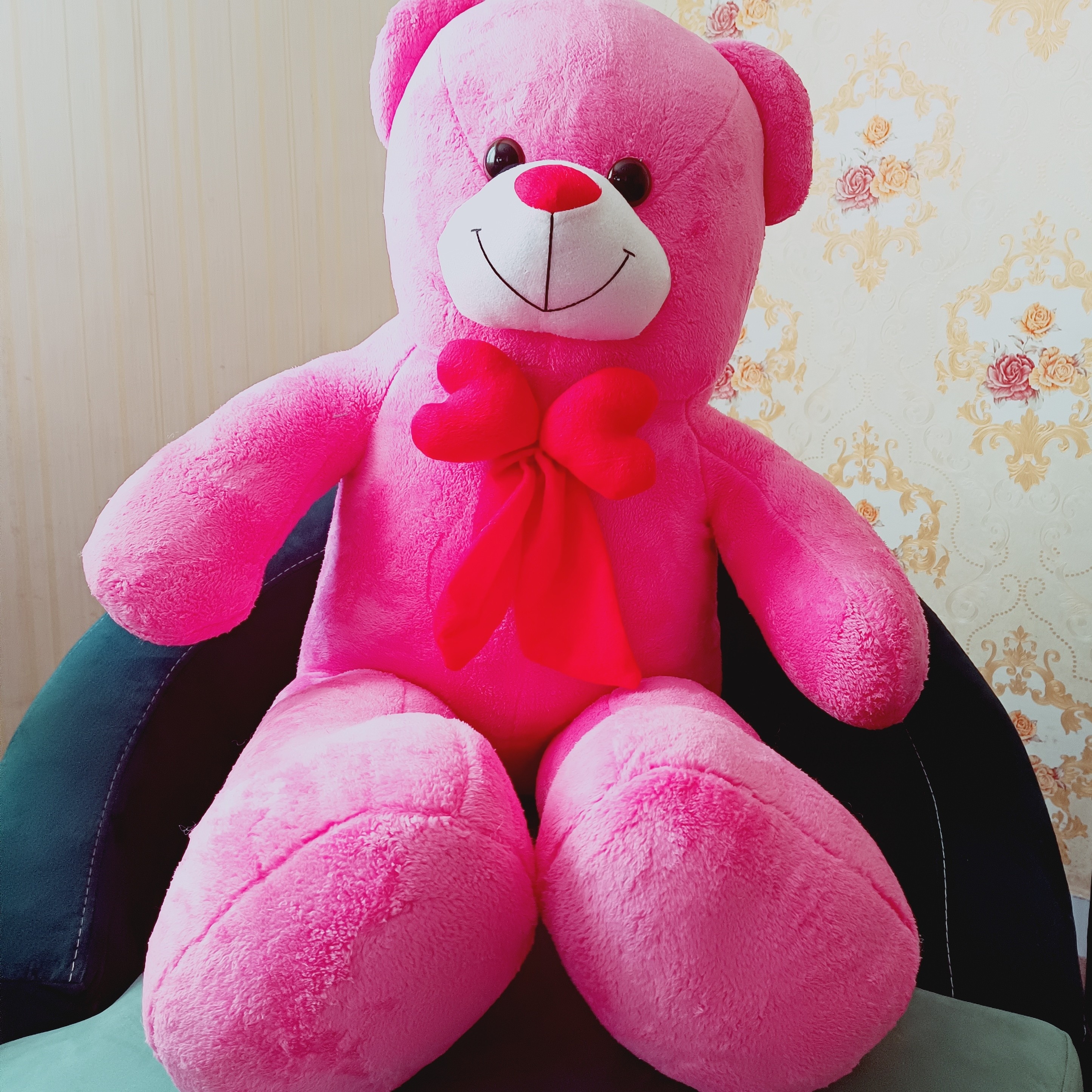 عروسک خرس شاسخین140 سانتی با پارچه نیو سافت