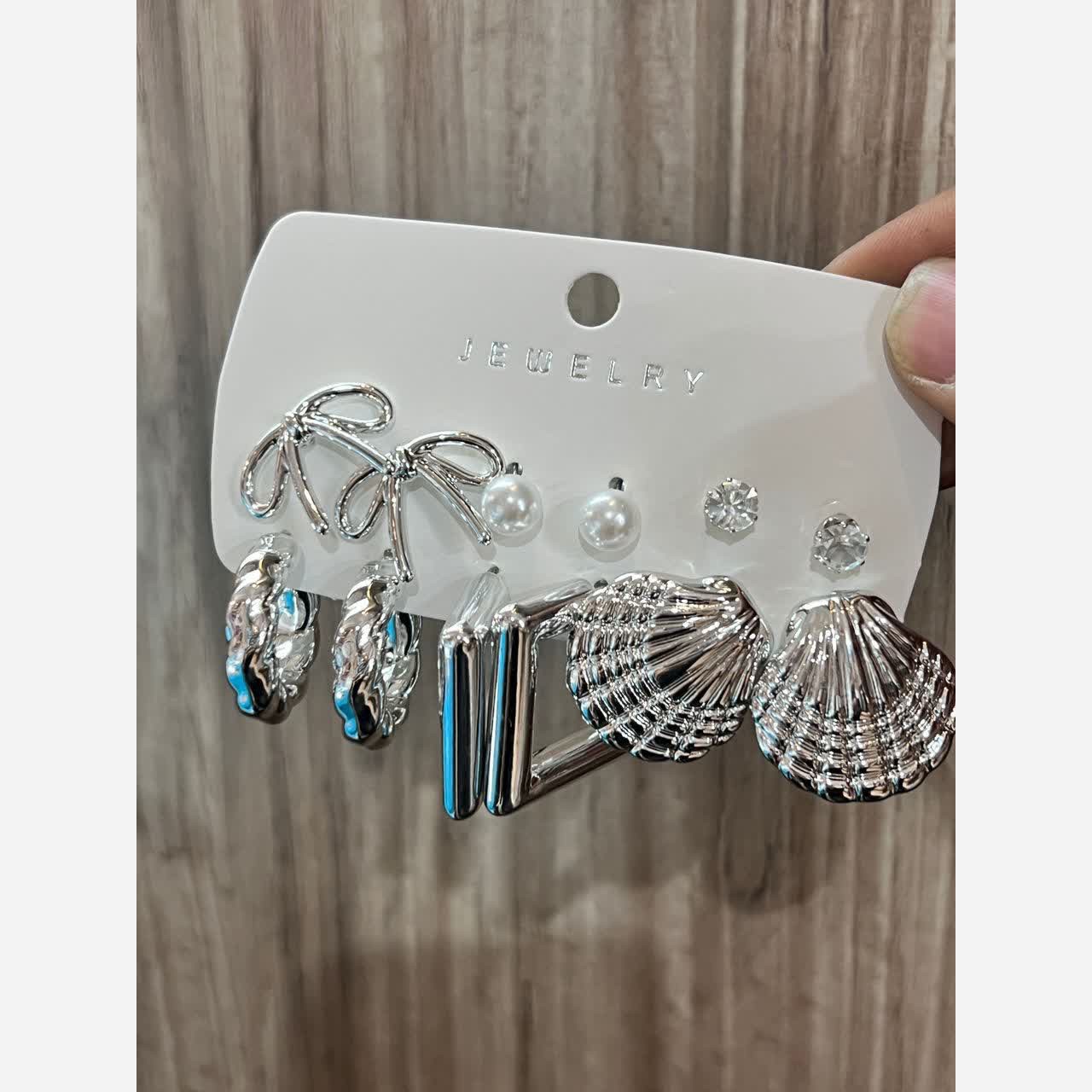 پک گوشواره فشن آب نقره گالری هیما