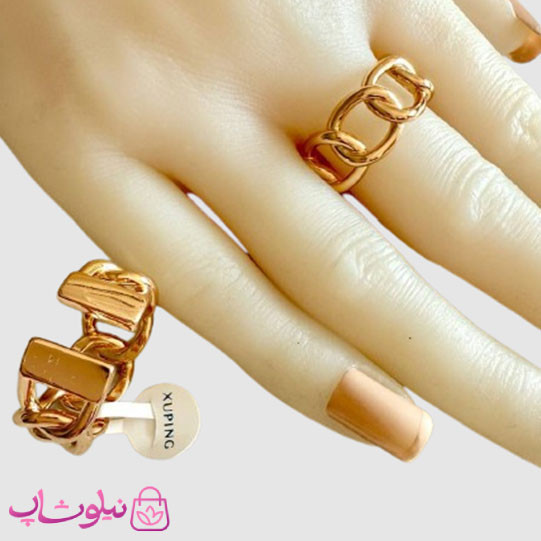 انگشتر زنانه ژوپینگ مدل کارتیه پهن فری سایز کد 2991