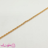 ست زنجیر و دستبند طنابی ژوپینگ 50 سانت عرض 4 میل کد 10991