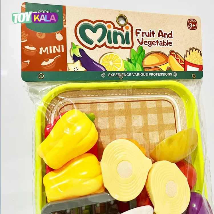 اسباب بازی ست میوه و سبزیجات برشی مدل Mini