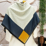 روسری مجلسی زنانه نخی طرحدار