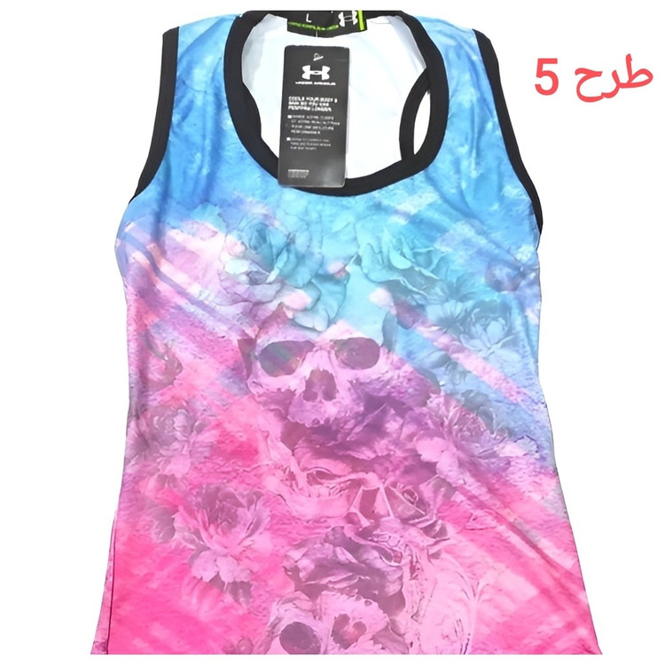رکابی ورزشی، رکابی بدنسازی دخترانه و پسرانه طرح دار سایز L و XL