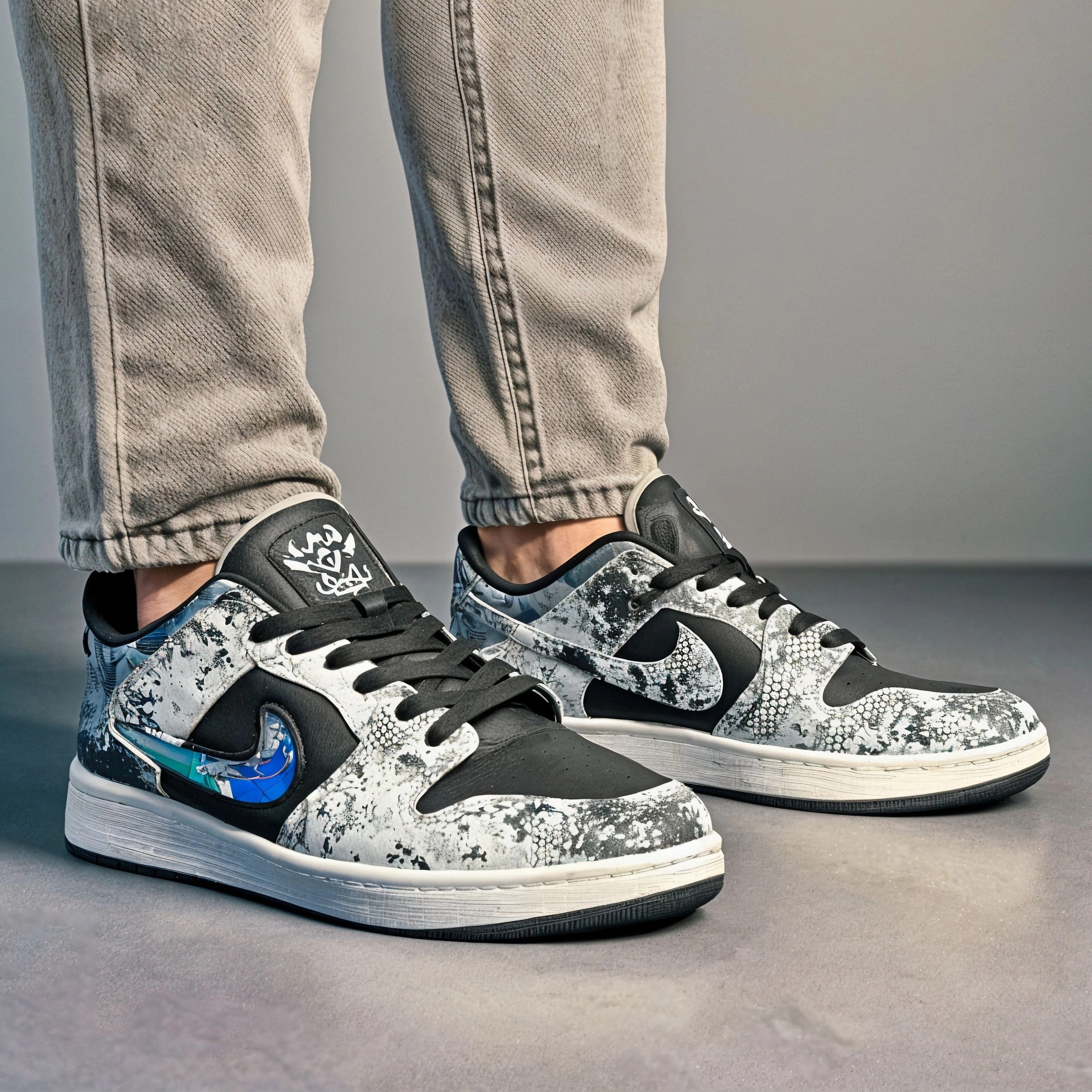 کفش اسپرت مردانه دراگون مشکی (باکیفیت)