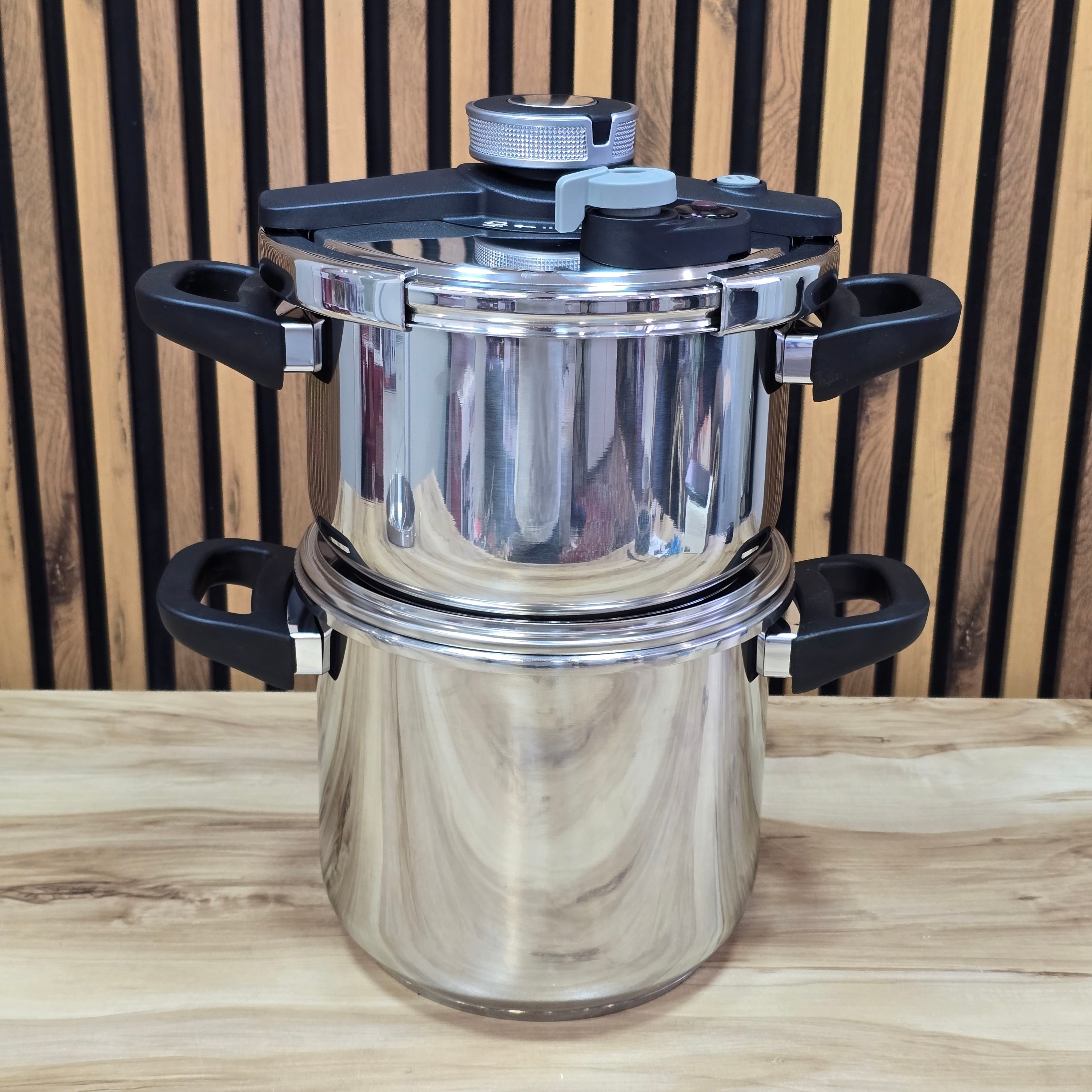 زودپز دوقلو استیل ویتارا 12 لیتری با ضمانت و ارسال رایگان