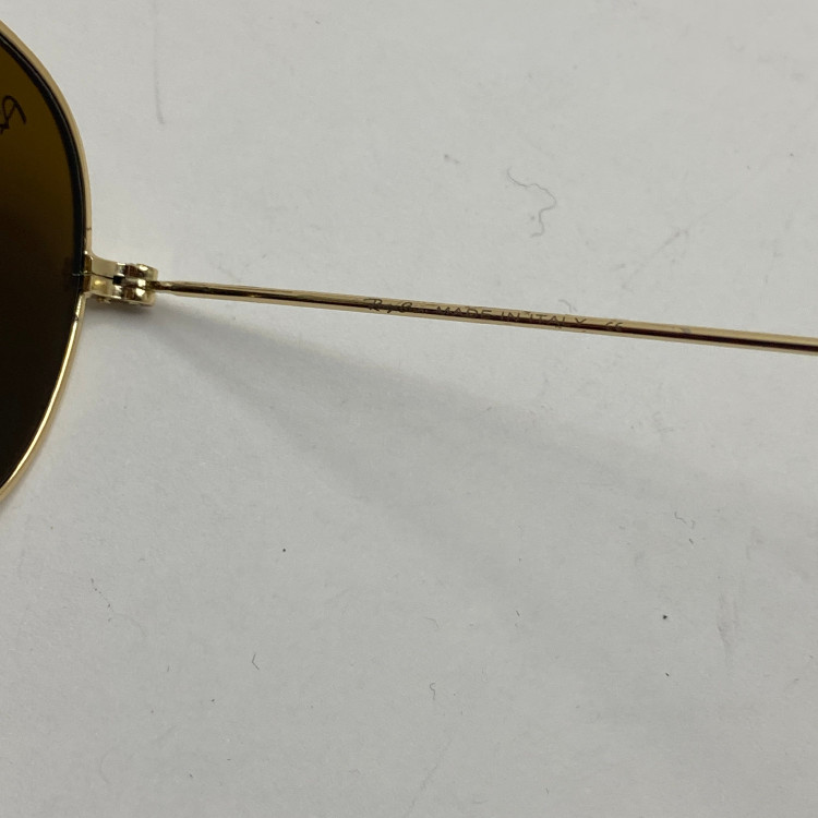 عینک ریبن خلبانی قهوه ای شیشه سنگ با پک کامل ریبن rayban aviator RB 3025