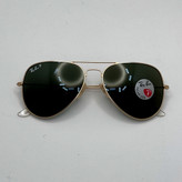 عینک ریبن خلبانی شیشه سنگ پلاریزه سبز با فریم طلایی به همراه پک کامل ریبن کد Rayban RB 3026 (ارسال رایگان)