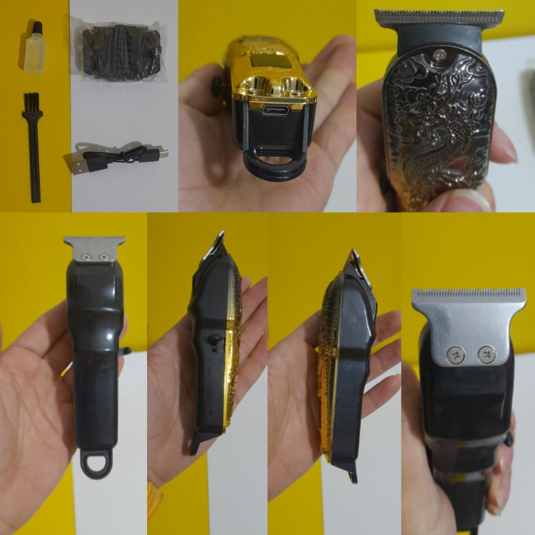 ماشین اصلاح ریش تراش خط زن Lt-809 نیمه حرفه ای آرایشگری و خونگی - نمایشگر LCD - تیغه سرامیکی - طراحی جذاب ایکس