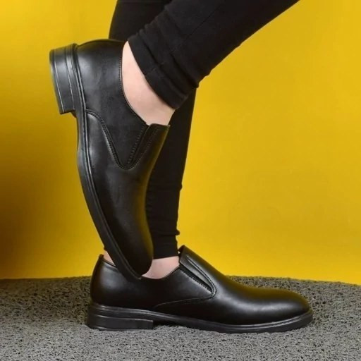 کفش مجلسی مردانه مدل کشی ساده مشکی پرفرووش