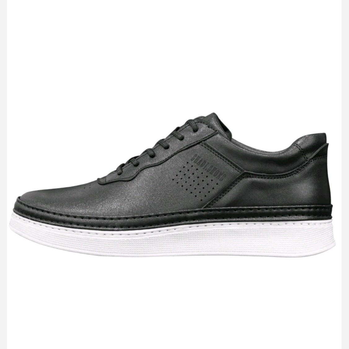کفش اسپرت مردانه بندی مدل تابان رنگ مشکی زیره سفید کد 485 پرفروش باحداقل سود/کفش/کتانی/کتونی/بوت پرفرووش